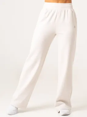 Wide Leg Track Pants - Oat