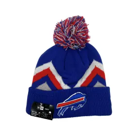 Youth New Era Buffalo Bills Zig Zag Winter Pom Pom Hat